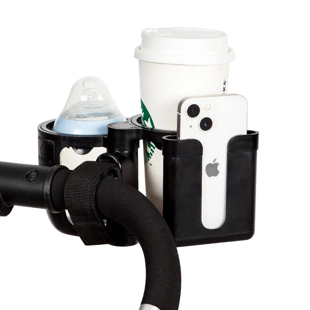 Sip-N-Stroll: 3-in-1 Cup, Bottle, & Phone Holder for Strollers