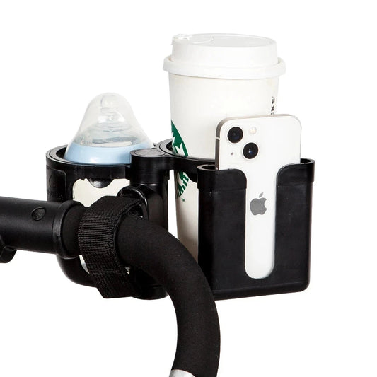 Sip-N-Stroll: 3-in-1 Cup, Bottle, & Phone Holder for Strollers
