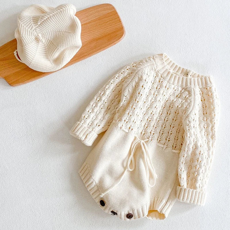 Long Sleeve Hollow-Out Jumpsuit