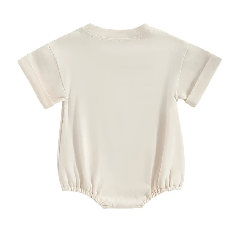 Oversized Short Sleeve Bubble Romper