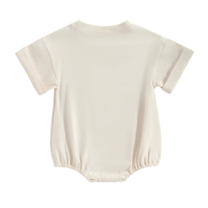 Oversized Short Sleeve Bubble Romper