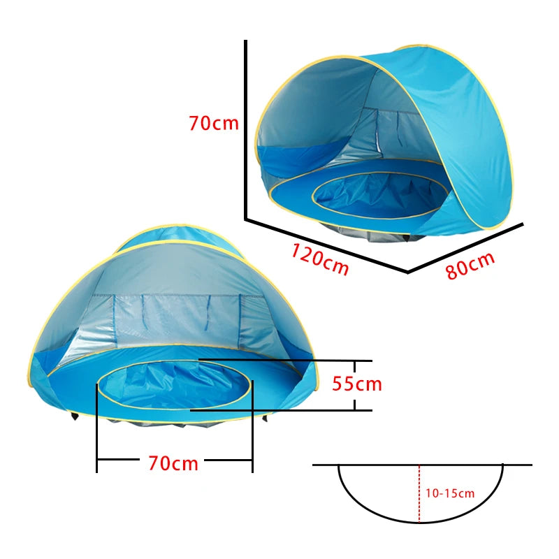UV Protection Sun Shelter With Pool