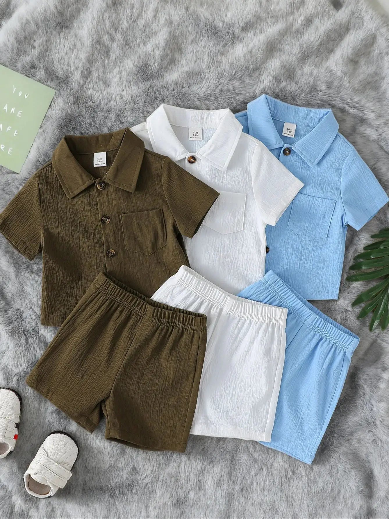 6 Pieces Toddler Baby Boys Outfit