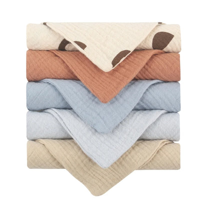 5-Pack Multi Use Cotton Burp Cloths