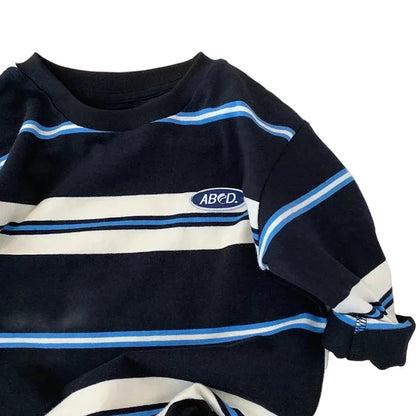 Stripe Cotton T-shirt