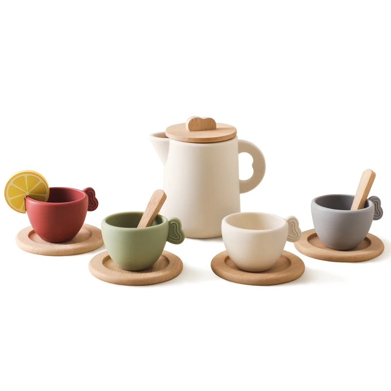 Little Host Montessori Wooden Tea Set
