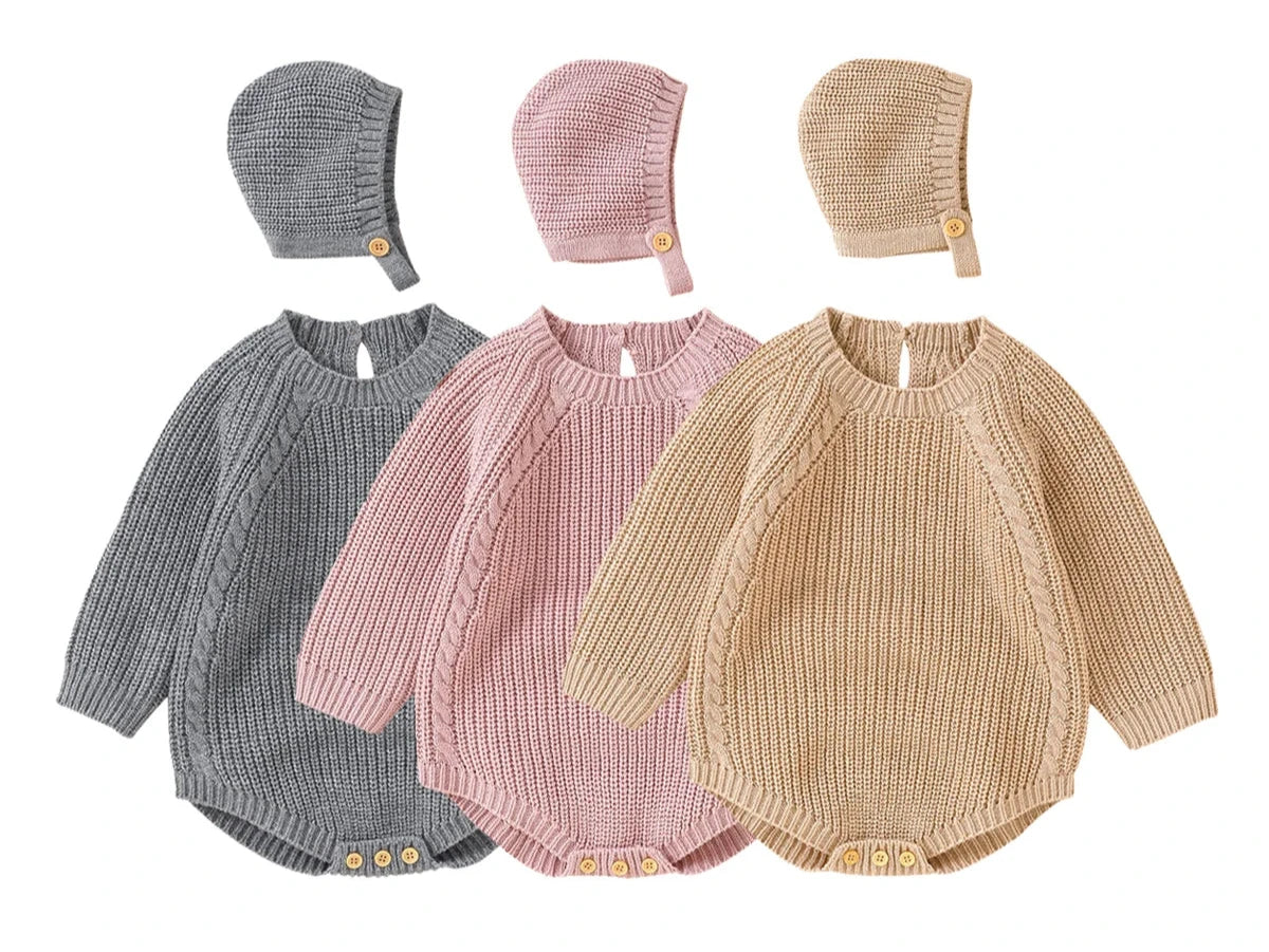 Knit Long Sleeve Onesie