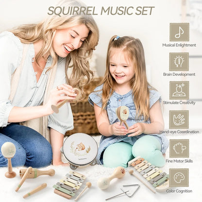 1PC Wooden Montessori Musical Instrument