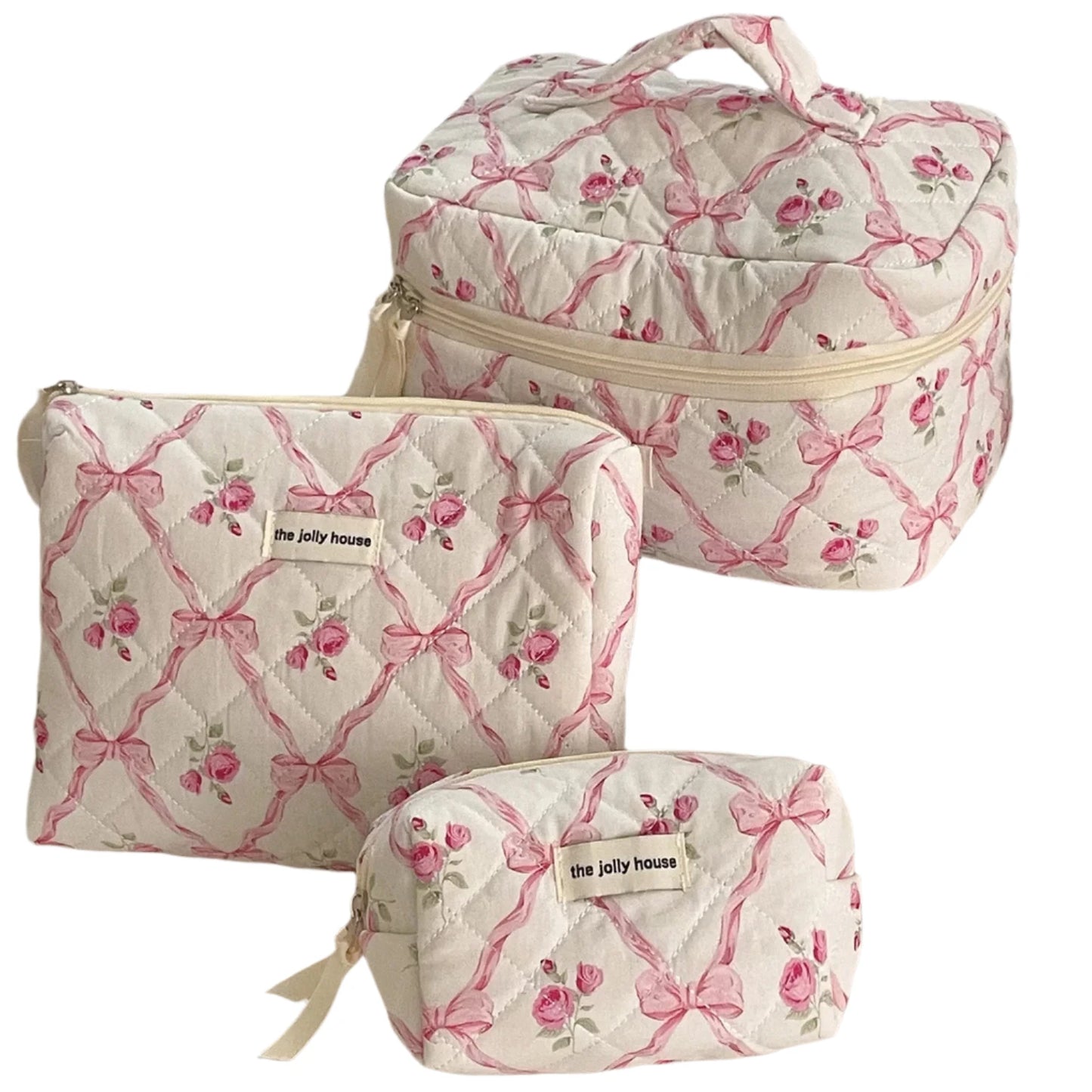 Bow Quilted Essientials Bag