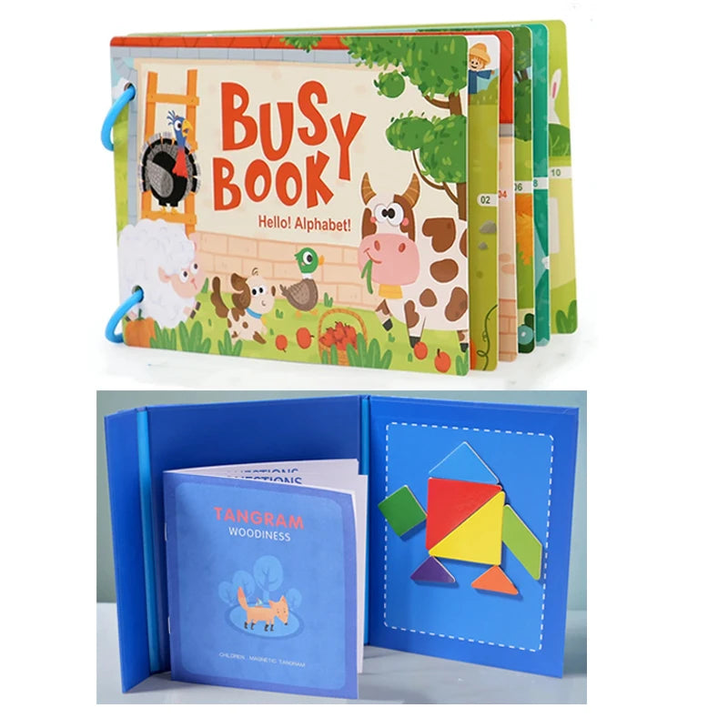 My First Quiet Book - Montessori Busy Book