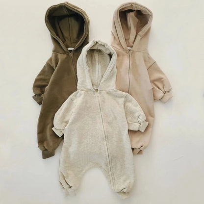 Hooded Zip-up Jumpsuit