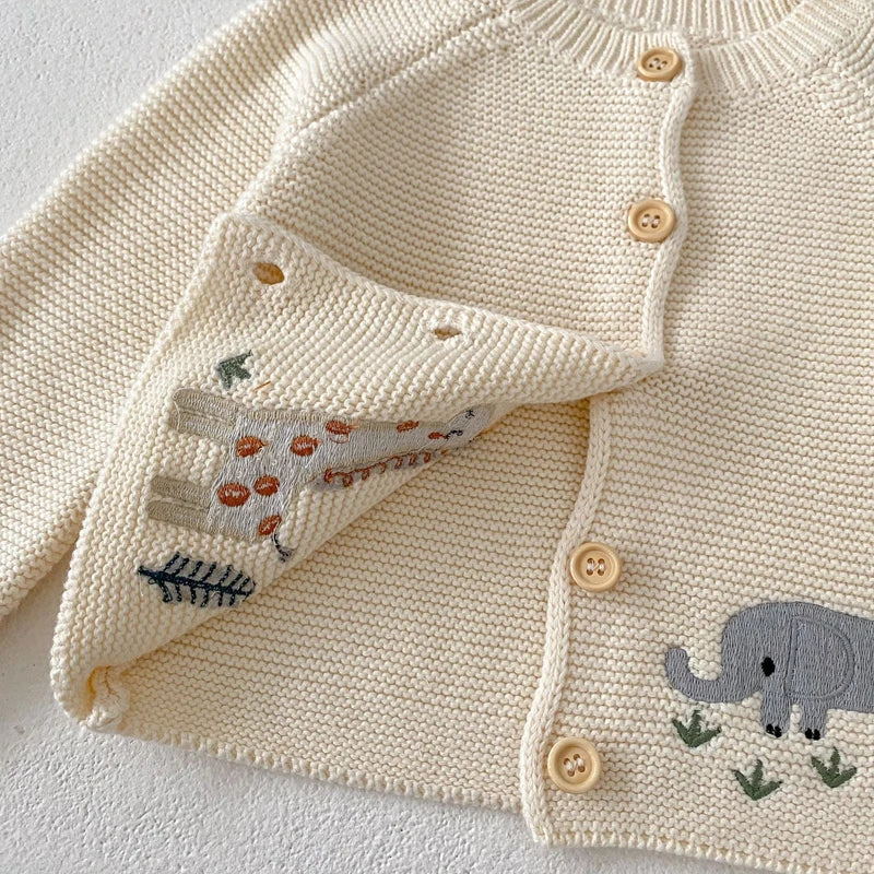 Embroidered Cotton Sweater