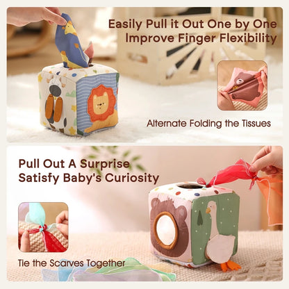 Montessori Toys Magic Tissue Box