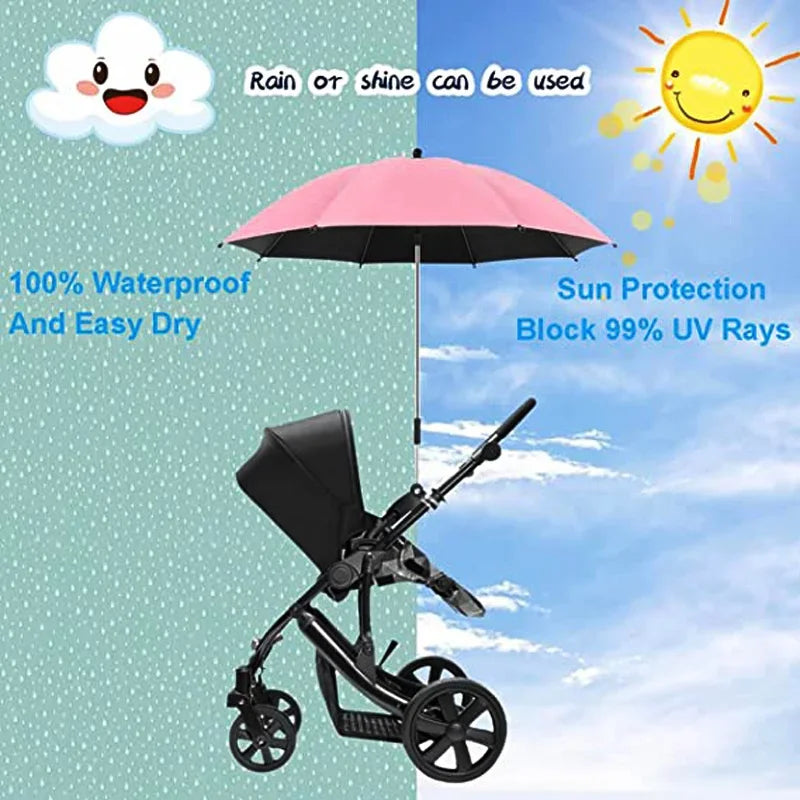UV Protection Rain Stroller Umbrella