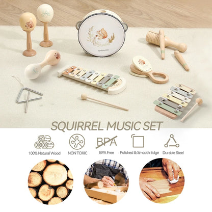 1PC Wooden Montessori Musical Instrument