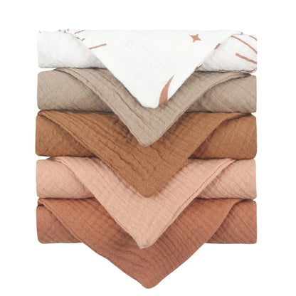 5-Pack Multi Use Cotton Burp Cloths