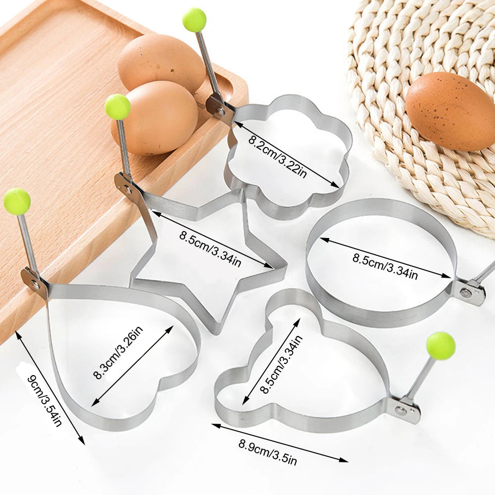 5Pcs Stainless Steel Breakfast Molds