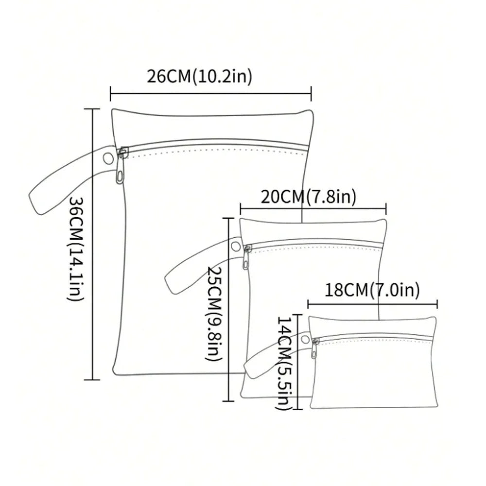 Wet Dry Bag 3PCS
