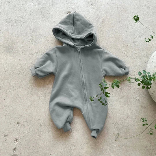 Hooded Zip-up Jumpsuit