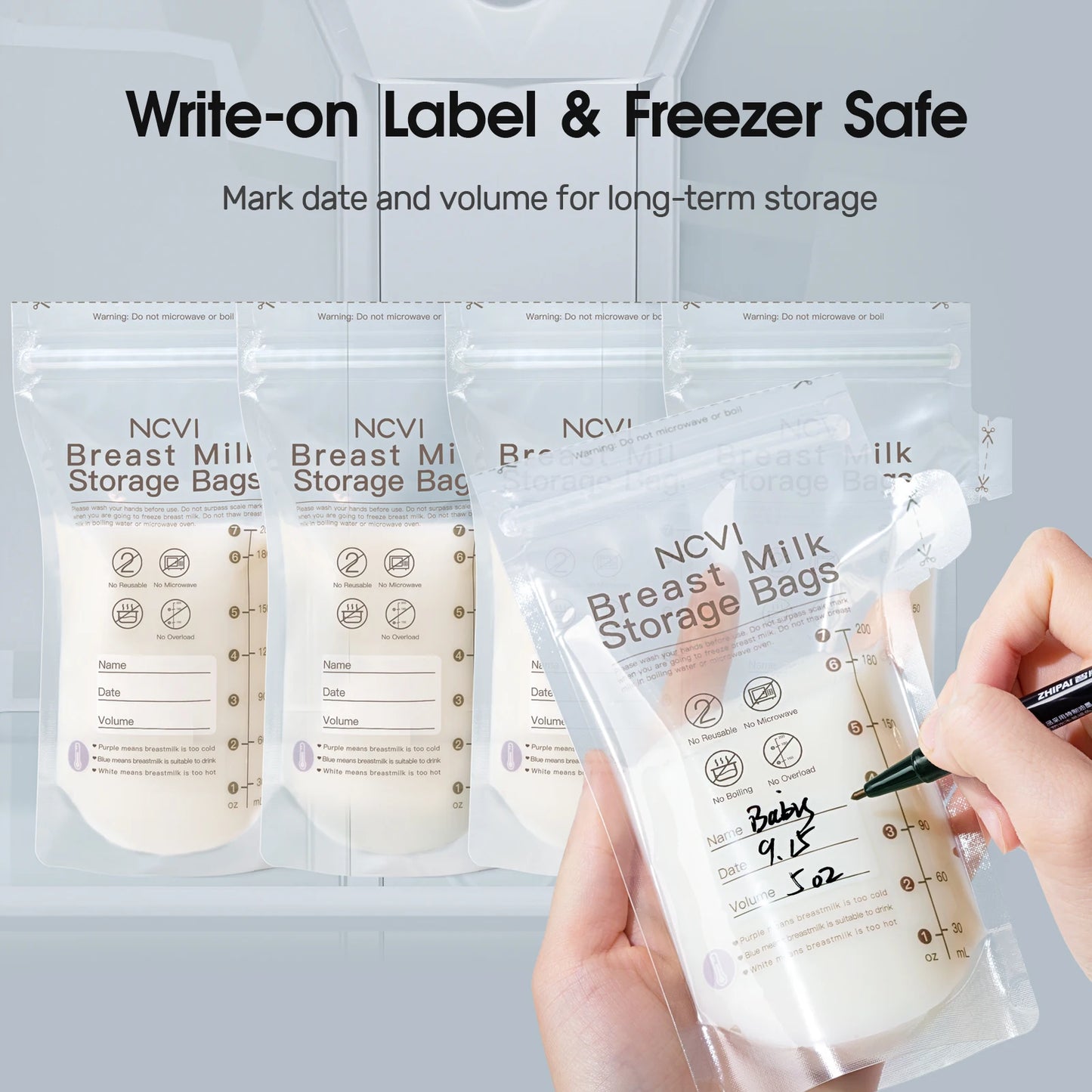 Double Sealed Breastmilk Storage Bags