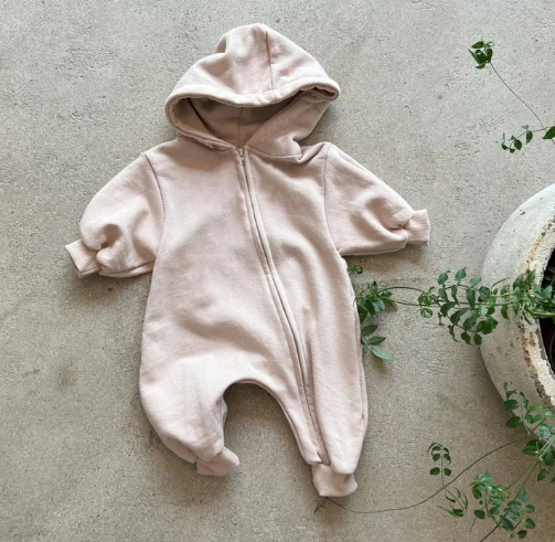 Hooded Zip-up Jumpsuit