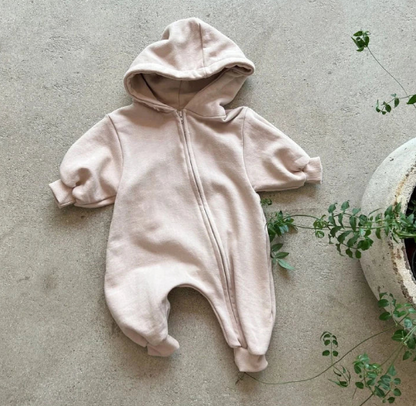 Hooded Zip-up Jumpsuit
