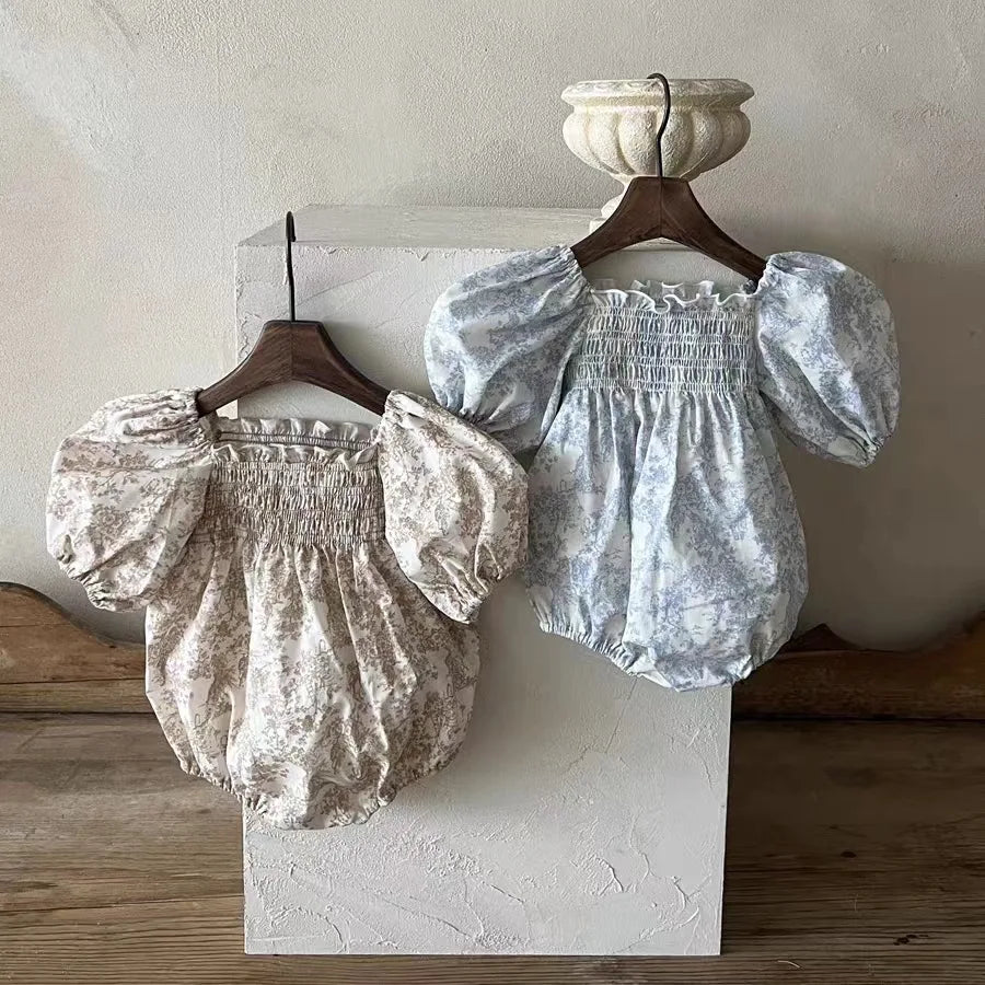 Floral Cotton Bubble Romper