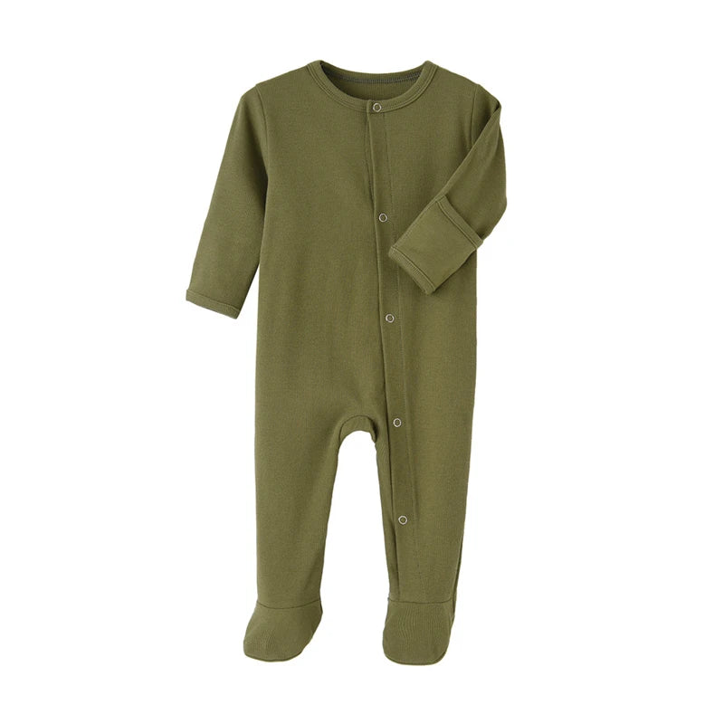 Organic Cotton Button Up Onesie