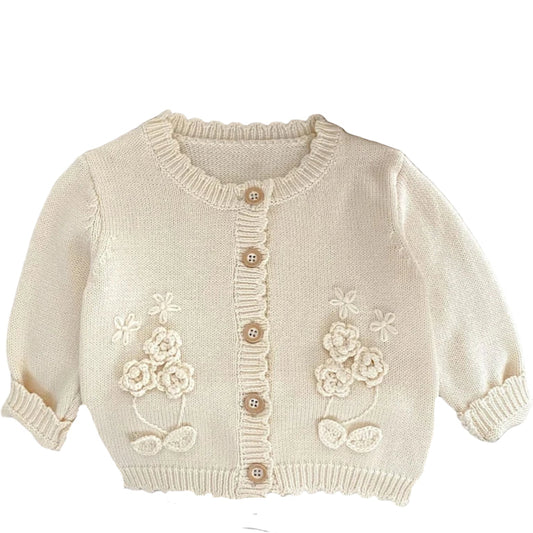 Flower Knitted Cardigan