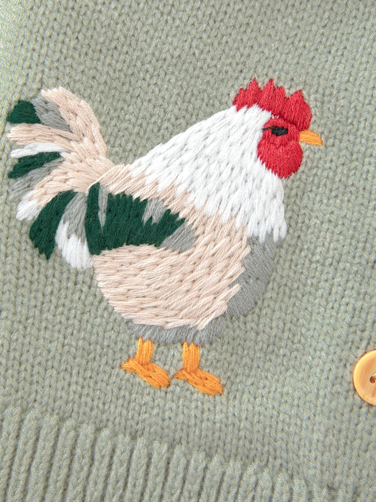 Embroidery Knit Cardigan