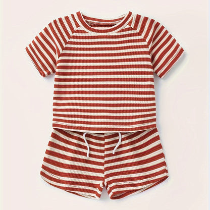 Waffle Striped Summer Set
