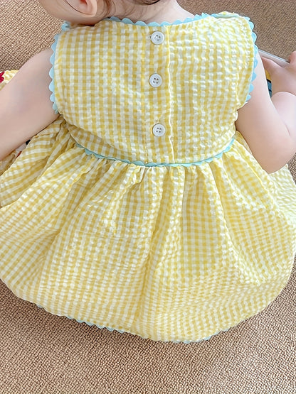 Yellow Embroidery Dress