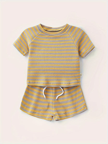 Waffle Striped Summer Set