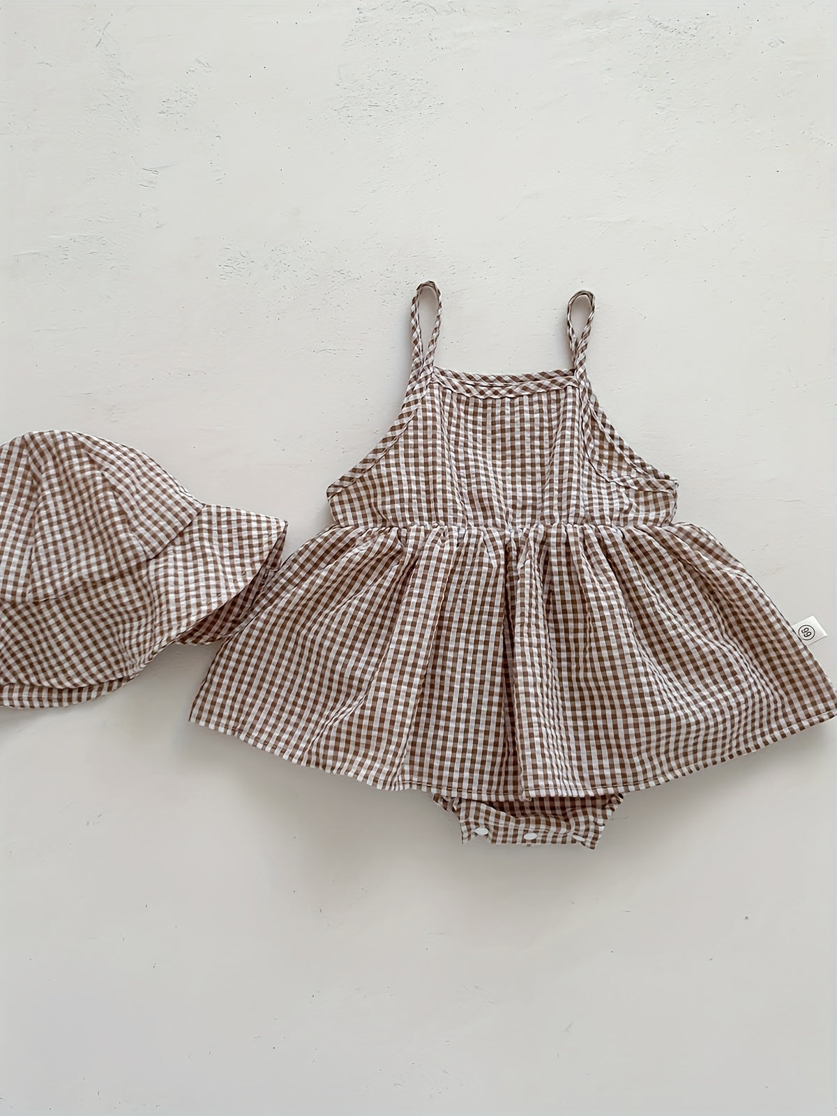 Plaid Romper Dress