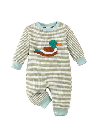 Embroidery Duck Onesie