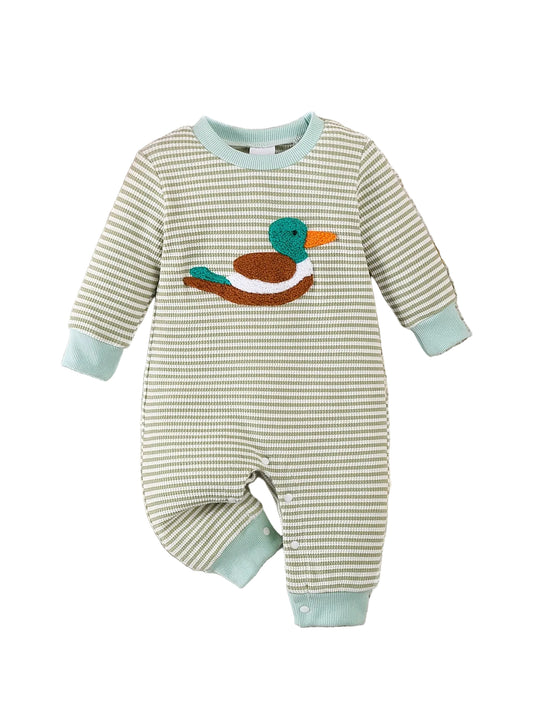 Embroidery Duck Onesie