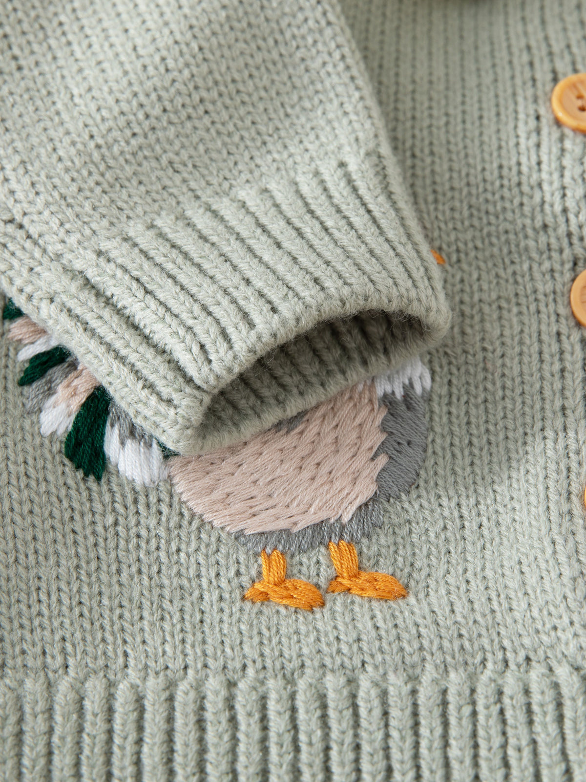 Embroidery Knit Cardigan